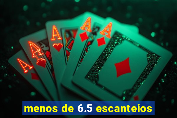 menos de 6.5 escanteios